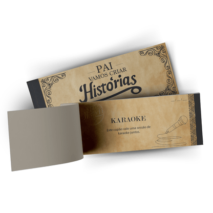 Pai - Livro de cupões - A tua História